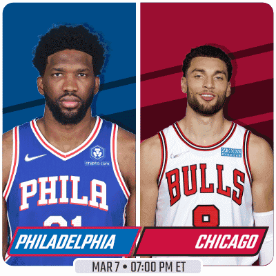 Philadelphia and Chicago Playing Game