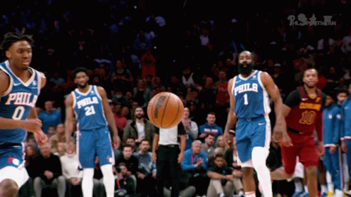 Philadelphia Basketball Player Throwing Ball GIF