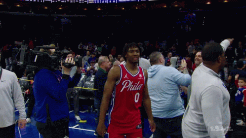 Philadelphia Basketball Player Walking GIF