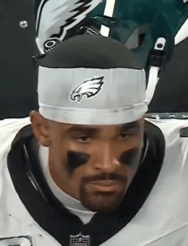 Philadelphia Eagles Jalen Hurt Banged Up Head GIF