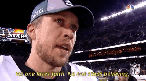 Philadelphia Eagles Nick Foles Being Interviewed GIF