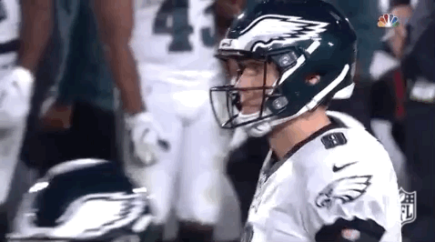 Philadelphia Eagles Nick Foles Closeup GIF
