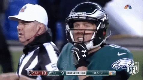 Philadelphia Eagles Nick Foles Raising A Finger GIF