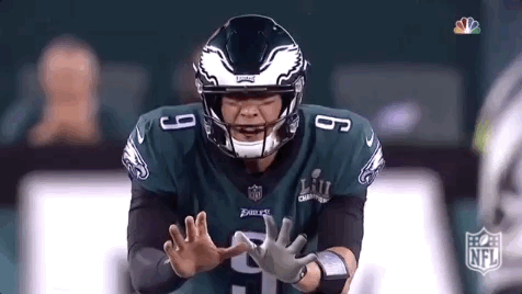 Philadelphia Eagles Nick Foles Shouting Hut GIF