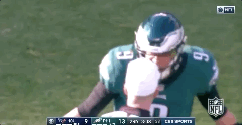 Philadelphia Eagles Nick Foles Talking To Referee GIF