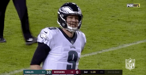 Philadelphia Eagles Nick Foles Tapping His Chest GIF