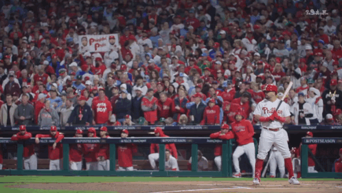 Philadelphia Phillies Baseball Player Swinging Bat GIF