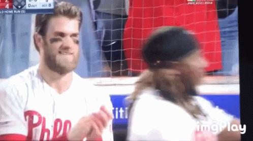 Philadelphia Phillies Baseball Player Talking to Fan