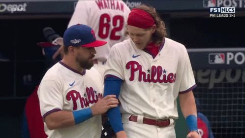 Philadelphia Phillies Baseball Players Talking GIF