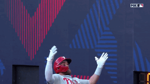 Philadelphia Phillies Player Celebrates Run