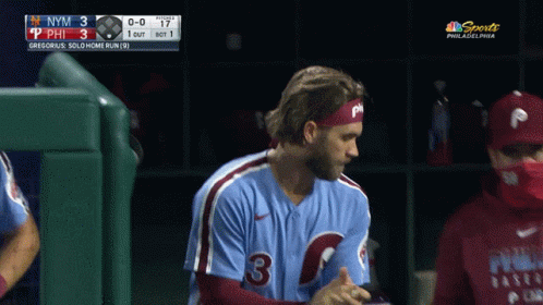 Philadelphia Phillies Player Wearing Headband
