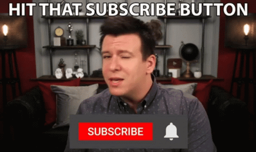 Philip De Franco Hit Subscribe Button GIF