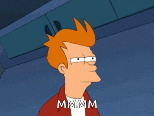 Philip J. Fry Suspicious Hmmmm GIF