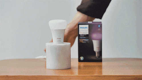Philips Light Bulb Next To Box
