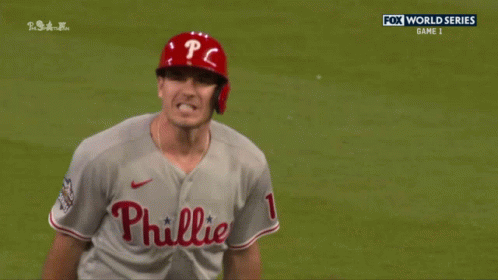 Phillies Baseball Player Running to Home