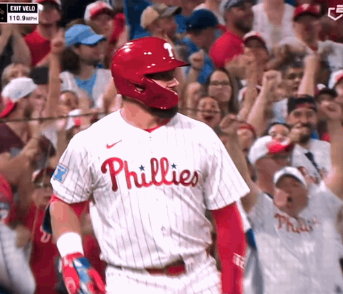 Phillies Player In Front Of Crowd GIF