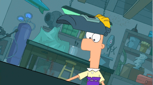 Phineas And Ferb Eating Bread GIF