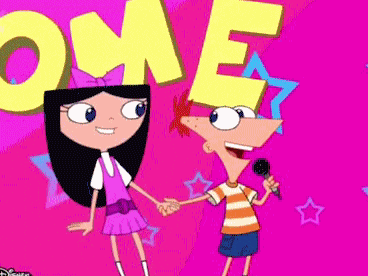 Phineas And Ferb Enjoy Singing GIF