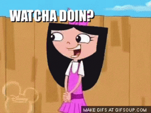 Phineas and Ferb Girl Smiling Watcha Doin