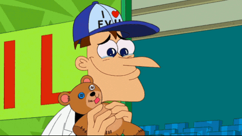 Phineas And Ferb Holding Stuff Toys GIF