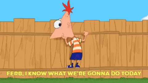 Phineas And Ferb I Know What Were Gonna Do Today GIF