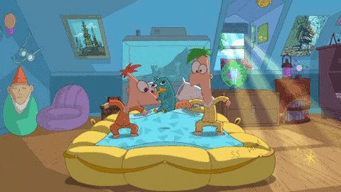 Phineas And Ferb The Movie Jumping GIF