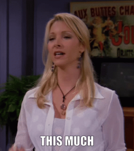 Phoebe Missed It By That Much This Much GIF