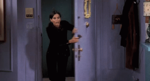 Phoebe Running Courteney Cox GIF