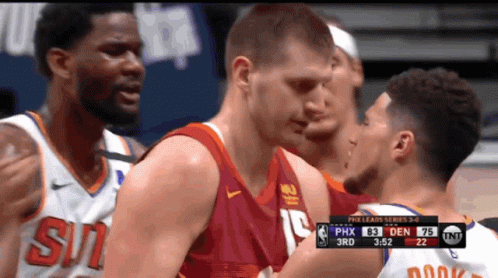 Phoenix Suns And 76Ers Basketball Game GIF