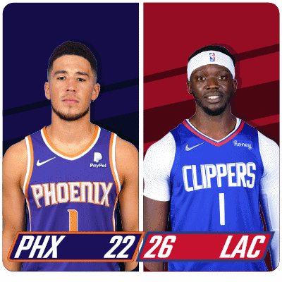 Phoenix Suns and Clippers Basketball Players