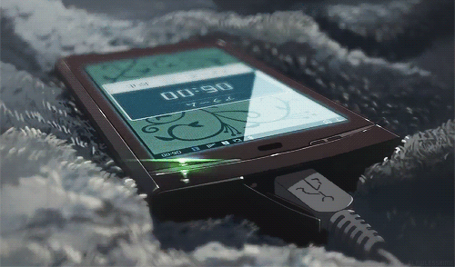 Phone Charging Anime Scenery GIF