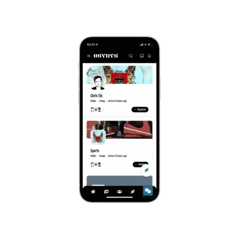 Phone Displaying Chris Tol Profile