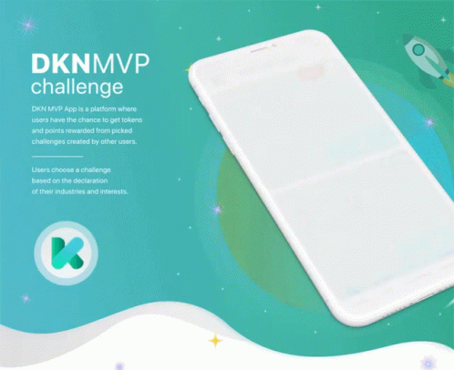 Phone Displaying DKN MVP Challenge GIF