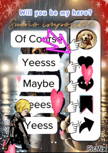 Phone Saying Will You Be My Hero GIF