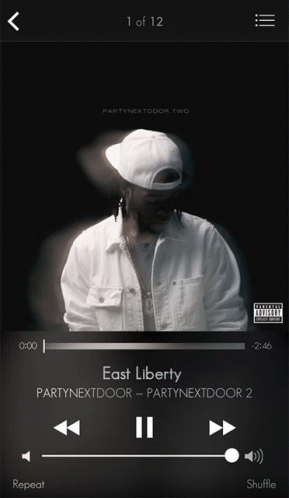 Phone Screen Playing East Liberty PartyNextDoor