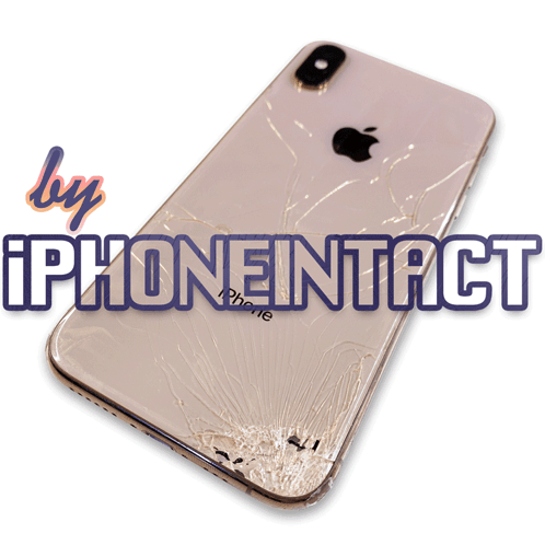 Phone With Cracked Screen Saying Iphoneintact