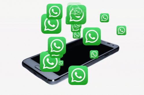 Phone with WhatsApp Icons