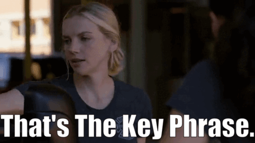 Phrasing Kara Says That's The Key Phrase GIF
