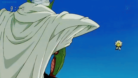 Piccolo Dragon Ball Z Flying with Flower