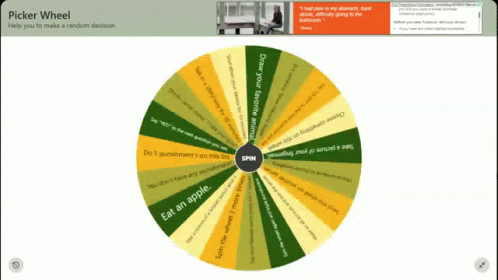 Picker Wheel Saying Help You To Make A Random Decision