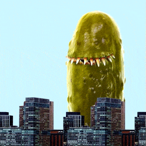 Pickle Blowing Fire GIF