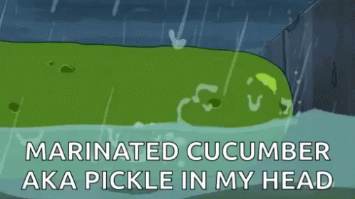 Pickle Rick As Marinated Cucumber GIF