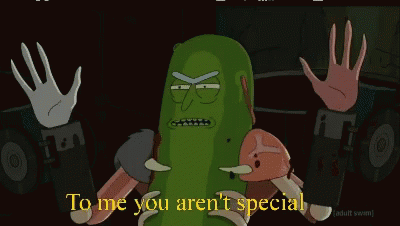 Pickle Rick Horribly Depressed GIF