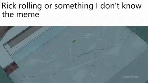 Pickle Rick Rolling Down GIF
