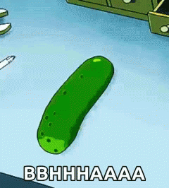 Pickle Rick Turns Into Bbhhhaaaa GIF