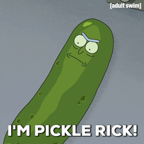 Pickle Rick with I M Pickle Rick
