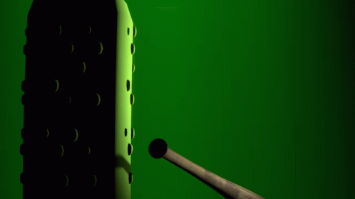 Pickle Struck By Baseball Bat With Flames GIF