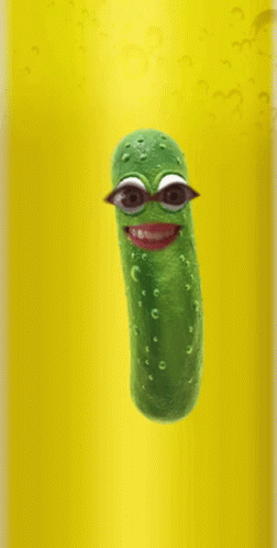 Pickle With Eyes GIF
