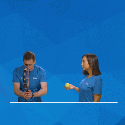 Couple Pickleball Practice Shot Fail GIF