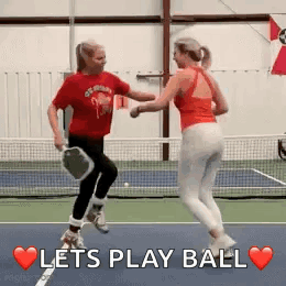 Pickleball Chain Dance Let's Play Ball GIF